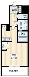 ARCOBALENO武蔵小杉2 ワンルームの間取図画像