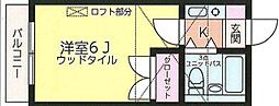 ライフピアアメジスト 1Kの間取図画像