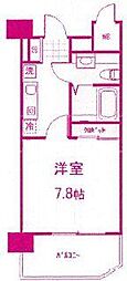Bris登戸 1Kの間取図画像