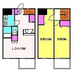 ハウズ・プラザ 2LDKの間取図画像
