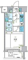 LEXE梶ヶ谷 1Kの間取図画像