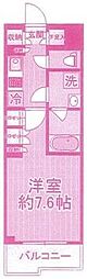 ルーブル武蔵中原参番館 1Kの間取図画像