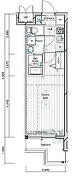 MAINSTAGE二子多摩川 1Kの間取図画像