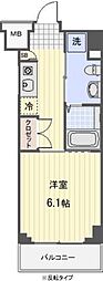 プロスペクト武蔵新城 ワンルームの間取図画像