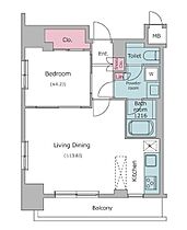 レジディア広尾II 901 ｜ 東京都渋谷区広尾５丁目19-17（賃貸マンション1LDK・9階・42.64㎡） その2