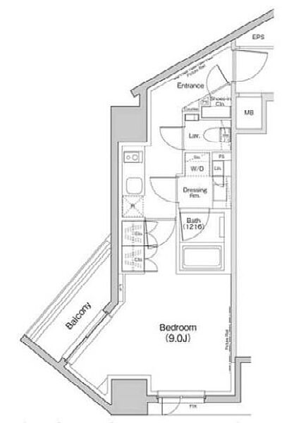 ザ・パークハビオ荏原中延プレイス 1403｜東京都品川区東中延１丁目(賃貸マンション1K・14階・30.82㎡)の写真 その2