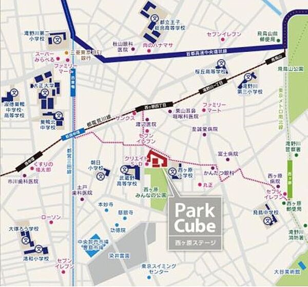 パークキューブ西ヶ原ステージ 718｜東京都北区西ケ原４丁目(賃貸マンション1SLDK・7階・56.01㎡)の写真 その19