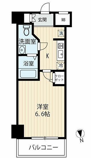 ARCOBALENO MUSAHIKOYAMA（アルコバレー 704｜東京都品川区荏原６丁目(賃貸マンション1K・1階・22.71㎡)の写真 その2