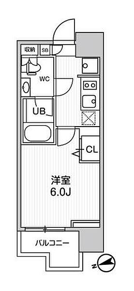 ＡＬＴＥＲＮＡ南大井 501｜東京都品川区南大井３丁目(賃貸マンション1K・5階・21.70㎡)の写真 その2