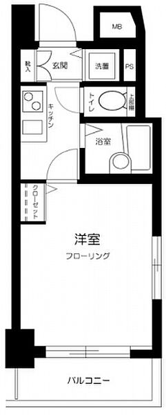 トーシンフェニックス芝浦ベイフォート 5F｜東京都港区芝浦１丁目(賃貸マンション1K・5階・22.44㎡)の写真 その2