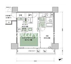 東京ベイシティタワー 405 ｜ 東京都港区芝浦４丁目16-31（賃貸マンション1LDK・4階・45.01㎡） その2