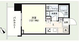 ブリリアタワー浜離宮（Brillia Tower浜離宮） 11階ワンルームの間取り