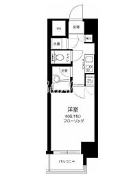 パレステュディオ浜松町 2階1Kの間取り