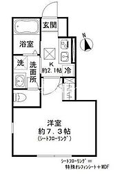 Ｋハイム 1階1Kの間取り