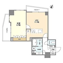 LaSante五反田 1LDKの間取図画像