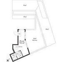 ルクレ神宮前 ワンルームの間取図画像