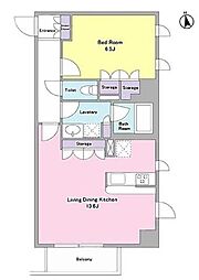 CITYCURRENT代官山 1LDKの間取図画像