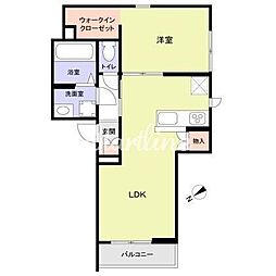 シャルル表参道 1LDKの間取図画像