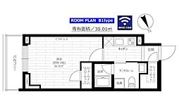グランドコンシェルジュ六本木 1Kの間取図画像