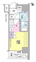 SIL西五反田 ワンルームの間取図画像