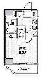 コンシェリア新橋 1Kの間取図画像