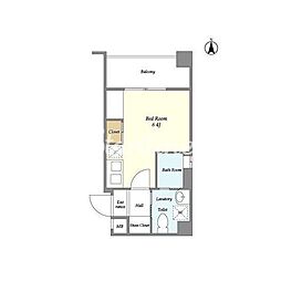KDXレジデンス中延 1Kの間取図画像