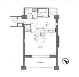 ランド南青山 1LDKの間取図画像