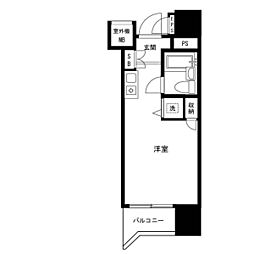 マイキャッスル渋谷JP ワンルームの間取図画像