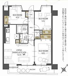 ライオンズシティ春日部 3LDKの間取図画像