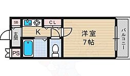 ガーデンヒルズ 1Kの間取図画像