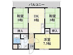 ハイメゾン中西B棟 1階/-