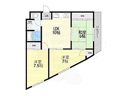 ファイブスター枚方 3LDKの間取図画像