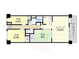 ライオンズマンション楠葉並木通 3LDKの間取図画像