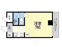 アベニュー立花 ワンルームの間取図画像