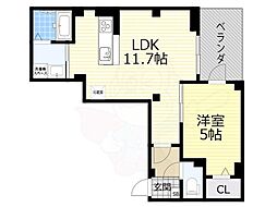 BLOSSOMCOAST大星2 1LDKの間取図画像