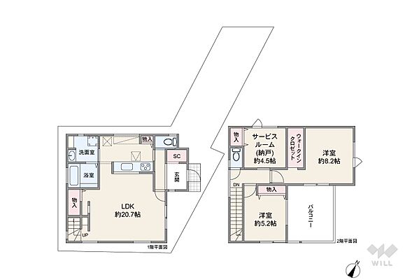 間取り 川西市滝山町 一戸建て