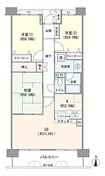 ファミール津田沼 3LDKの間取り