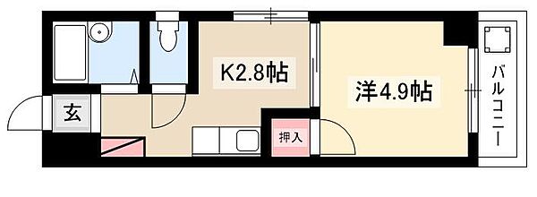 イトーマンション ｜愛知県名古屋市中川区高畑2丁目(賃貸マンション1K・4階・21.06㎡)の写真 その2