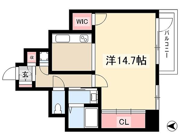 セントレイクセレブ徳川 ｜愛知県名古屋市東区出来町1丁目(賃貸マンション1K・2階・41.39㎡)の写真 その2