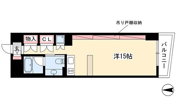 エスティメゾン葵 ｜愛知県名古屋市東区葵1丁目(賃貸マンション1R・12階・42.04㎡)の写真 その2