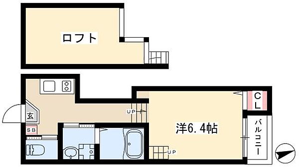 ハーモニーテラス八番II ｜愛知県名古屋市熱田区八番2丁目(賃貸アパート1K・2階・21.88㎡)の写真 その2