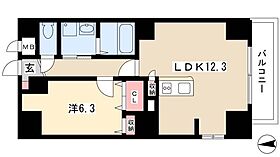 P-SQUARE Shumoku  ｜ 愛知県名古屋市東区橦木町3丁目51（賃貸マンション1LDK・5階・46.46㎡） その2