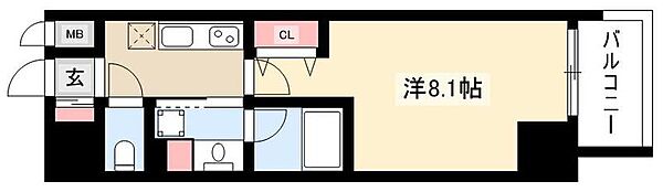 レジデンシア　マルノウチ　ノース ｜愛知県名古屋市西区幅下2丁目(賃貸マンション1K・8階・27.28㎡)の写真 その2