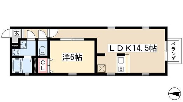 グランレーヴ金山II ｜愛知県名古屋市中区正木2丁目(賃貸アパート1LDK・3階・45.01㎡)の写真 その2