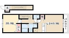 クレメント花塚  ｜ 愛知県名古屋市中川区花塚町1丁目51（賃貸アパート1LDK・2階・41.98㎡） その2