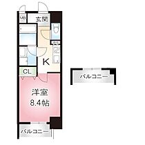 ecrin上前津  ｜ 愛知県名古屋市中区富士見町4-31（賃貸マンション1K・3階・30.80㎡） その2