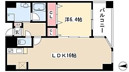 Espoir i 8階1LDKの間取り