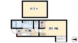 カーサ・ルチア千種Ｂ 2階