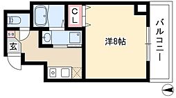 サン・錦本町ビル 12階1Kの間取り