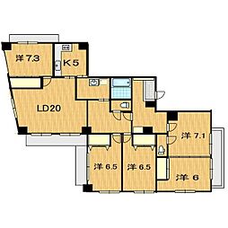 WIN大須 2階5LDKの間取り